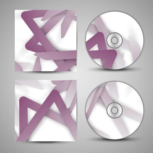 Vector cd cover  set for your design — Stock Vector