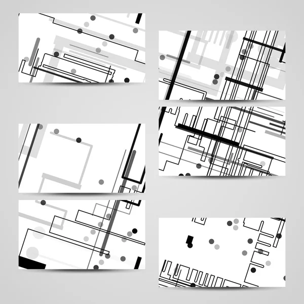 Conjunto de cartões de visita vetoriais para o seu design — Vetor de Stock