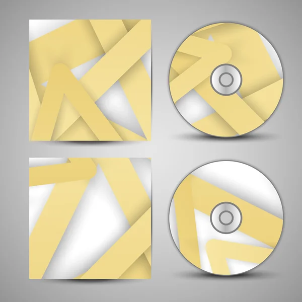 Conjunto de cubierta de cd vectorial para su diseño — Archivo Imágenes Vectoriales