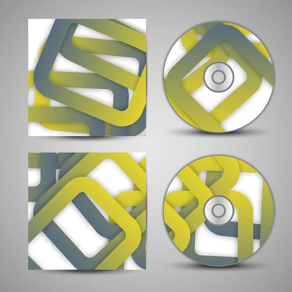 Vector cd-cover instellen voor uw ontwerp — Stockvector