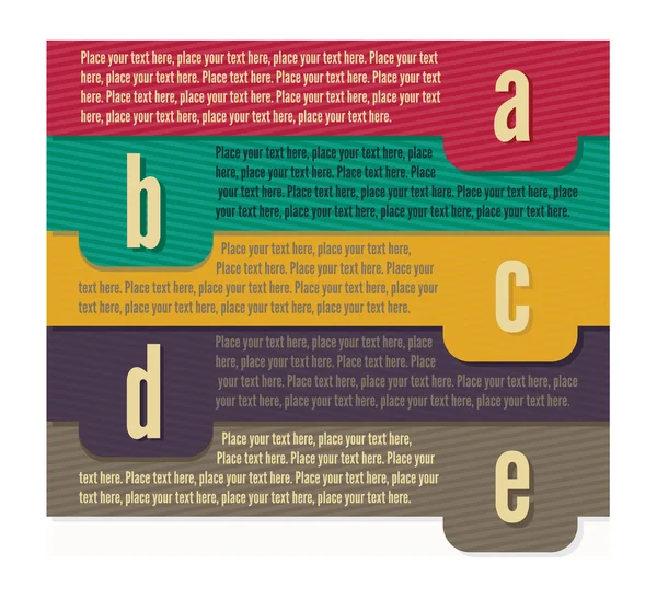 Modèle Lettres de bannière — Image vectorielle