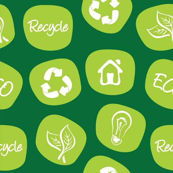 Grüne Umwelt und Recycling — Stockvektor