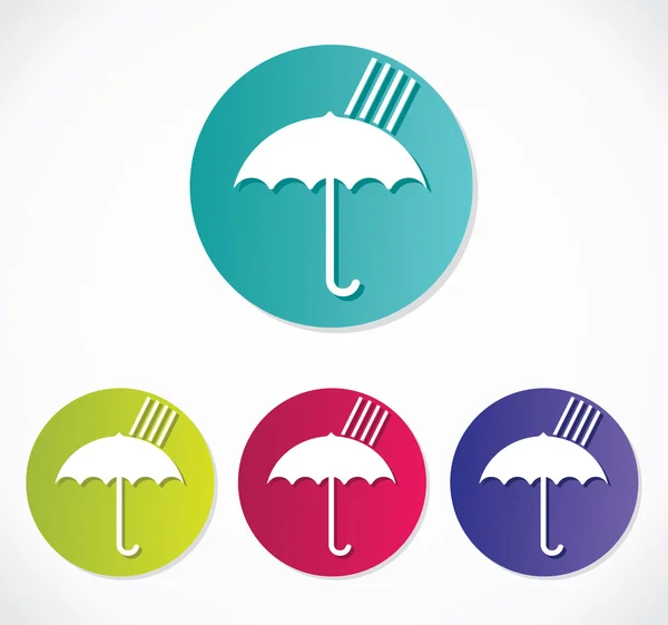 Icona ombrello — Vettoriale Stock