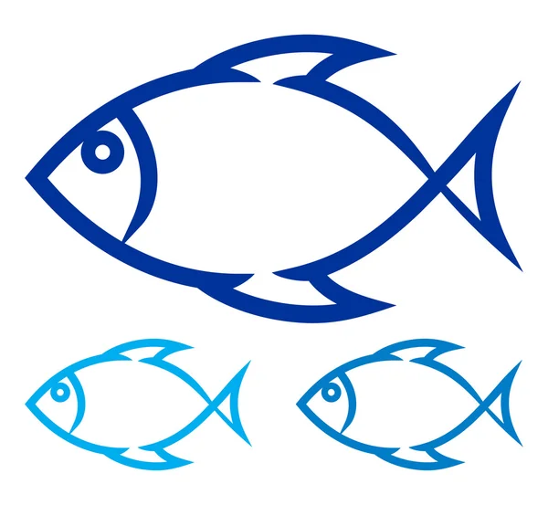 Símbolo do peixe —  Vetores de Stock