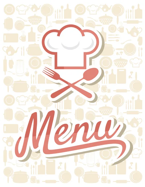 Diseño de menú de restaurante — Vector de stock