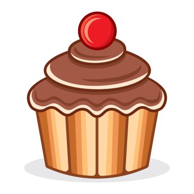 cupcake vektör çizim