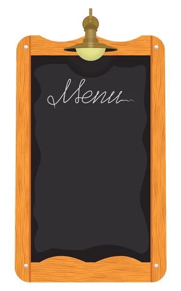 Дошка меню за межами ресторану або кафе — стоковий вектор