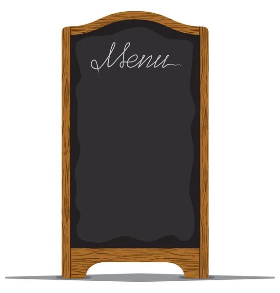 Menu board outside a restaurant or cafe — Stock Illustration Menu board outside a restaurant or cafe Vector Graphics