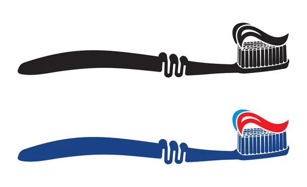 Spazzolino da denti set vettoriale illustrazione — Vettoriale Stock