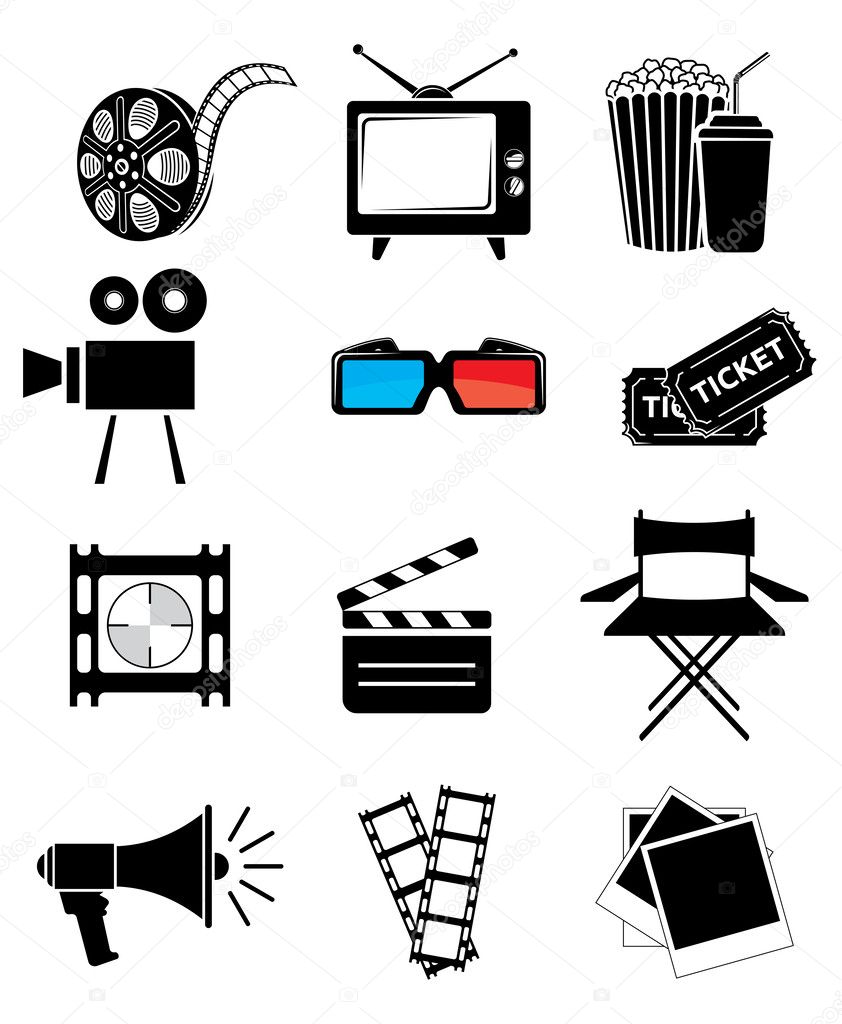 Movie icon set