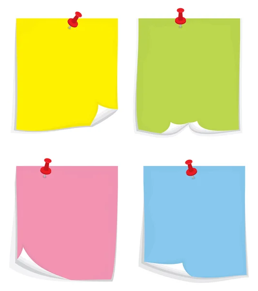 Sticky notes — Stock Vector