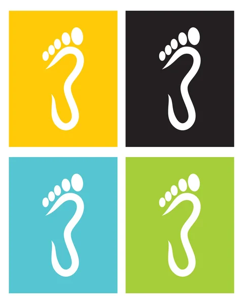 Symbole du pied — Image vectorielle