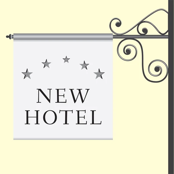 5 Sterne Hotel Schild — Stockvektor