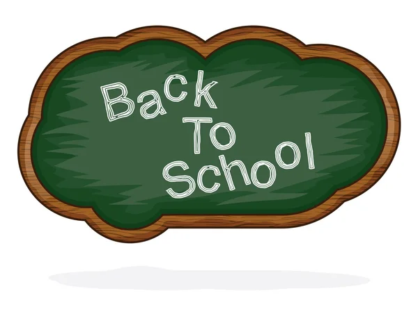 Blackboard Back to School cloud — Stock Vector