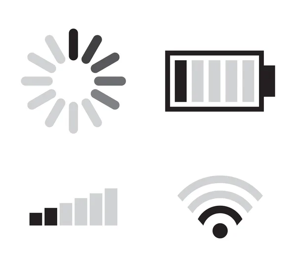 Set of connection icons — Stock Vector