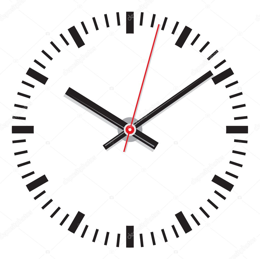 vector clock face - easy change time