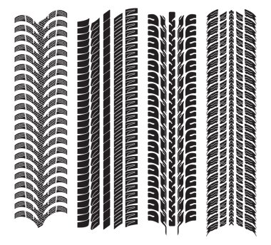 çeşitli lastik izleri