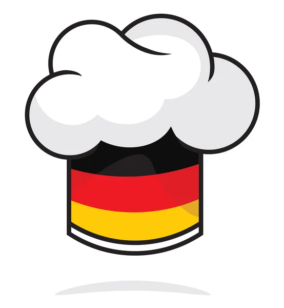 Alemania sombrero de chef — Vector de stock