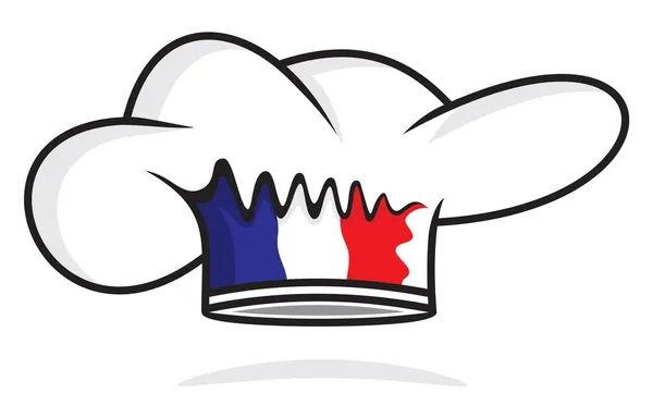 Γαλλία καπέλο του σεφ — 图库矢量图片