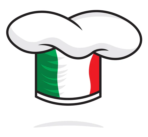 Sombrero chef italiano — Archivo Imágenes Vectoriales