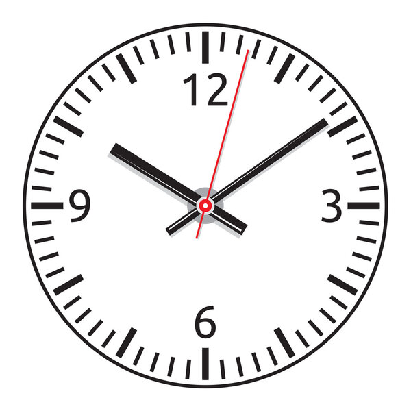 vector clock face - easy change time