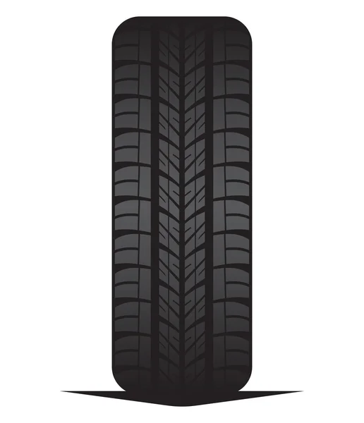 Neumático del coche - neumático — Vector de stock