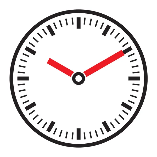 Saat yüzü vektör - kolay değişim zamanı — Stok Vektör