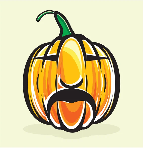 Holiday pumpkin jack lantern — Stock Vector