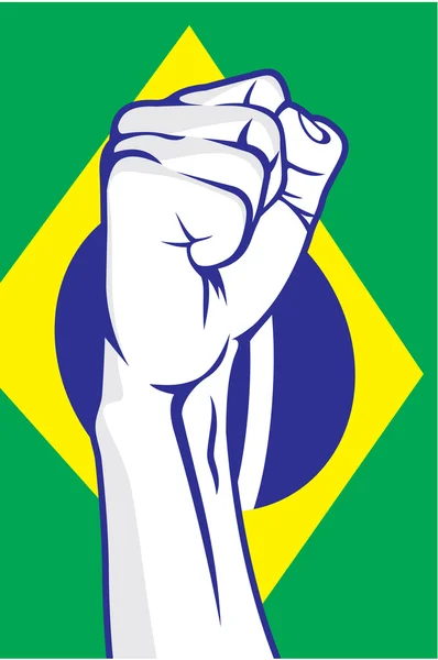 ブラジルの拳 — ストックベクタ