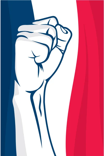 France fist — Stock Vector