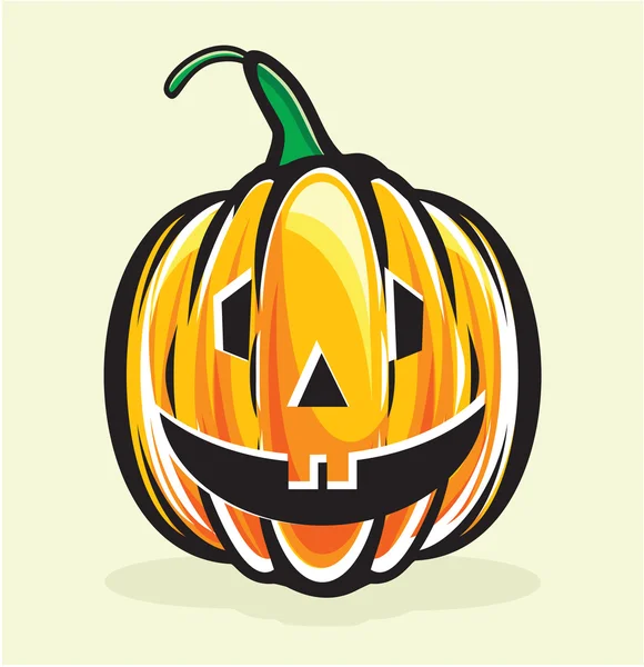 Holiday pumpkin jack lantern — Stock Vector