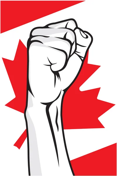 Canada fist — Stock Vector