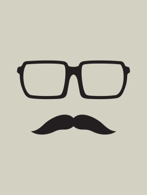 inek gözlük ve bıyık
