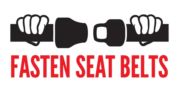 Fasten your seat belts icon — Stock Vector