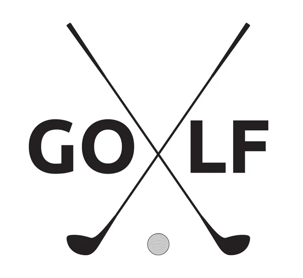 Simbolo di golf — Vettoriale Stock