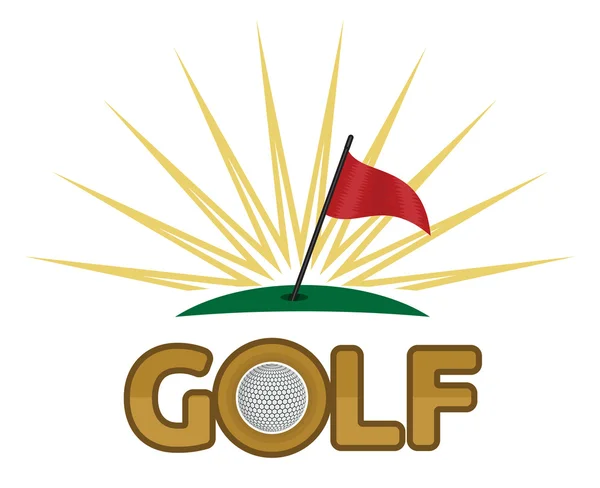 Golf-Symbol — Stockvektor