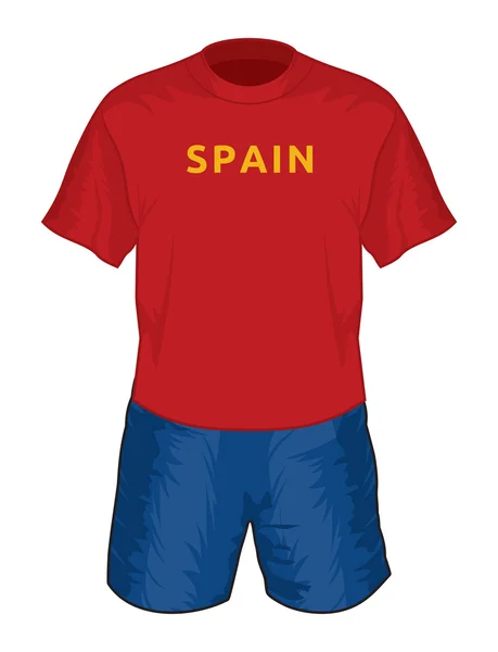 Uniformă de fotbal — Vector de stoc