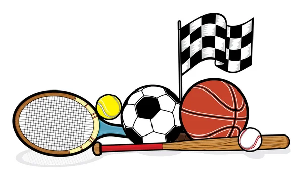 Equipos deportivos — Archivo Imágenes Vectoriales