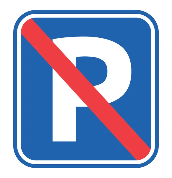 No Parking Sign — Stock Vector