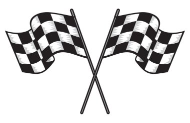 İki çapraz kareli bayrak