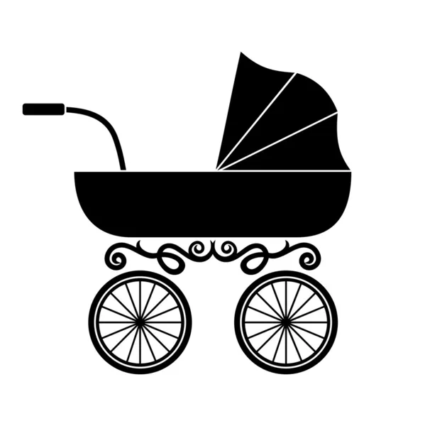 Pram - baby carriage — Stock Vector