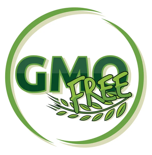 Gmo free label — Stock Vector