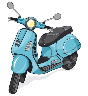 vektör küçük şehir motosiklet