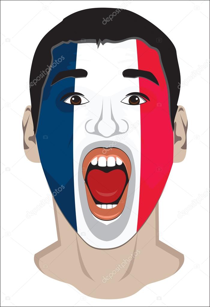 France fan face