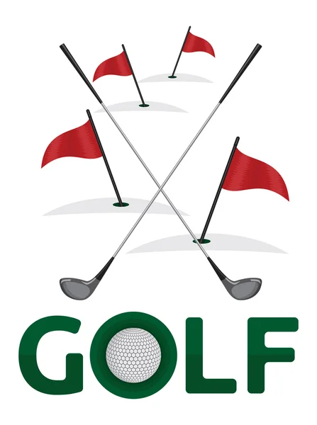 Golf symbol — Stock Vector