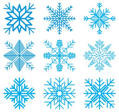 dokuz orijinal vektör kar-pul