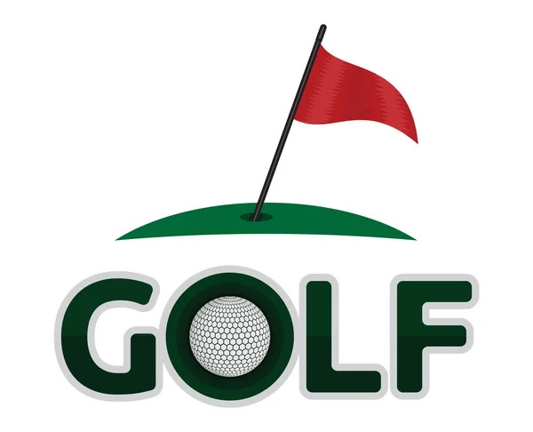 Golf-Symbol — Stockvektor