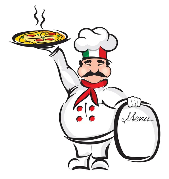 Шеф-кухар з піци — стоковий вектор