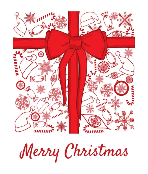 Merry christmas card — Stock Vector