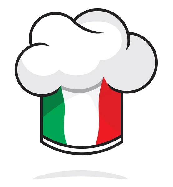 Chapéu chef italiano —  Vetores de Stock